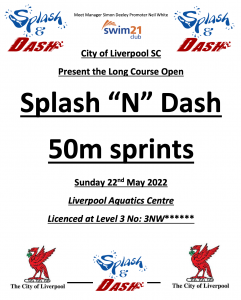 City of Liverpool SC Splash & Dash @ England | United Kingdom